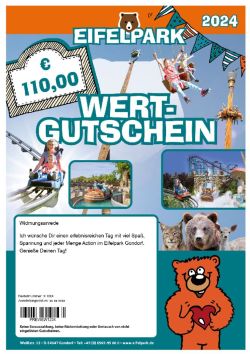 Eifelpark Wertgutschein 110 €
